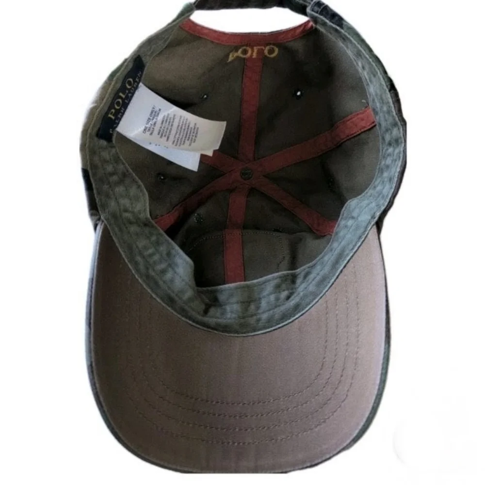 Polo Ralph Lauren Baseball Cap Varsity P Chenille Patch Mens OS Snapback - Picture 4 of 6